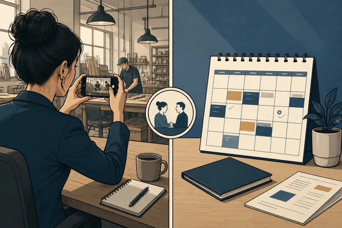 Illustration: Selbst fotografieren oder den Kalender abgeben. KI generiert.